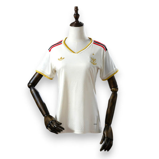 Camisola Flamengo Branca Third Away 25/26 - Feminina