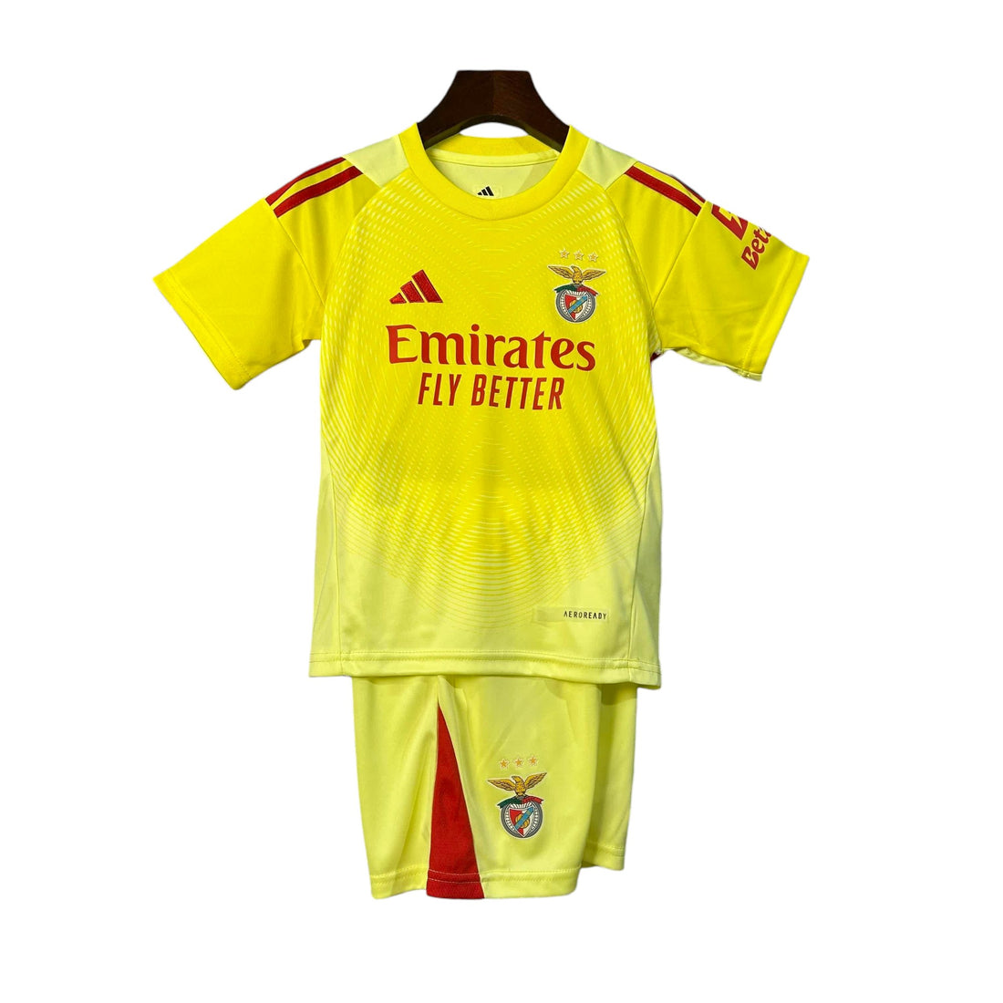 Conjunto Infantil Benfica Guarda Redes Amarelo - 2025/26