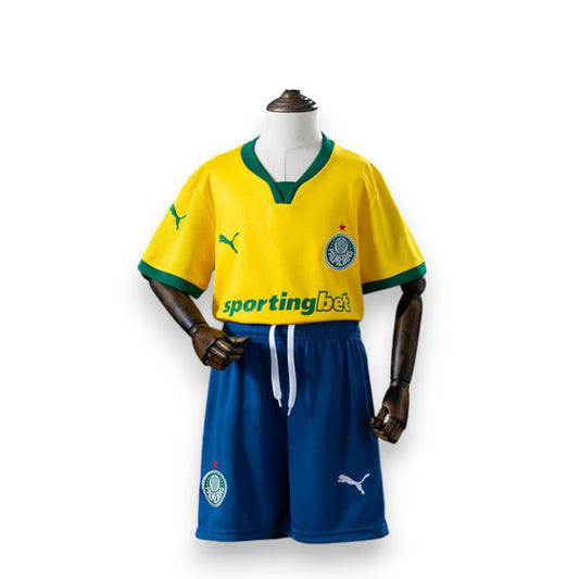 Conjunto Infantil Palmeiras Amarela Third 25/26