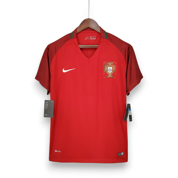 Camisola Portugal Retrô - Versão Final Euro 2016