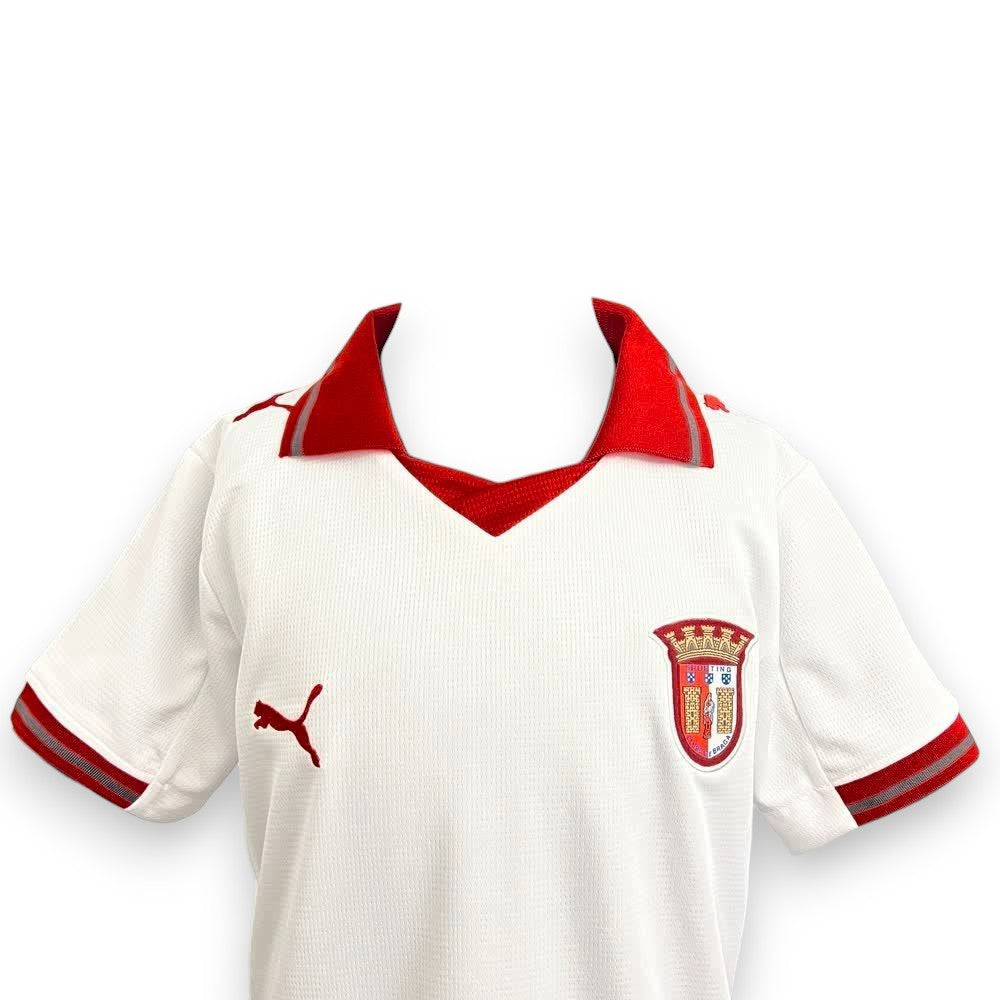 Conjunto Infantil Braga Branco Alternativo 25/26