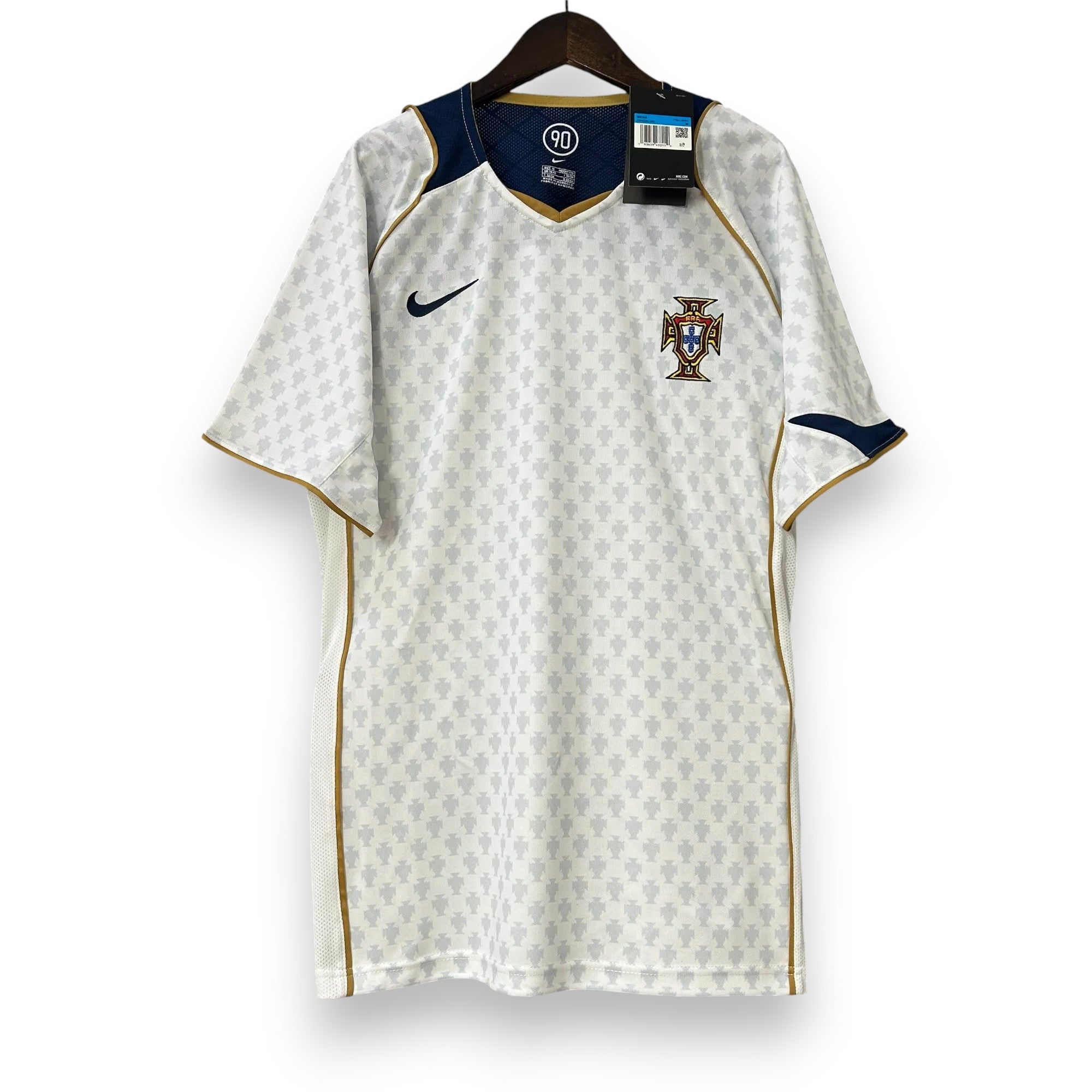Camisola Portugal Alternativa Branca Euro 2004