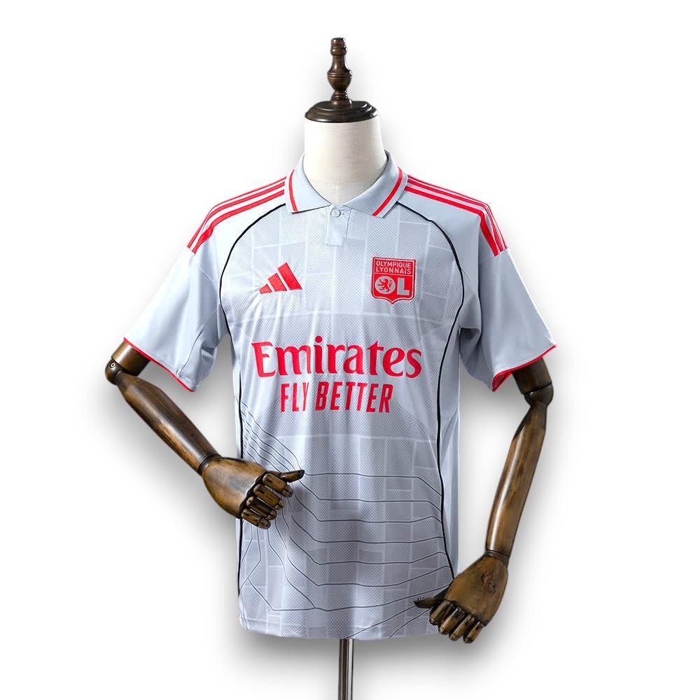 Camisola Lyon 3ºEquip. Cinza 25/26