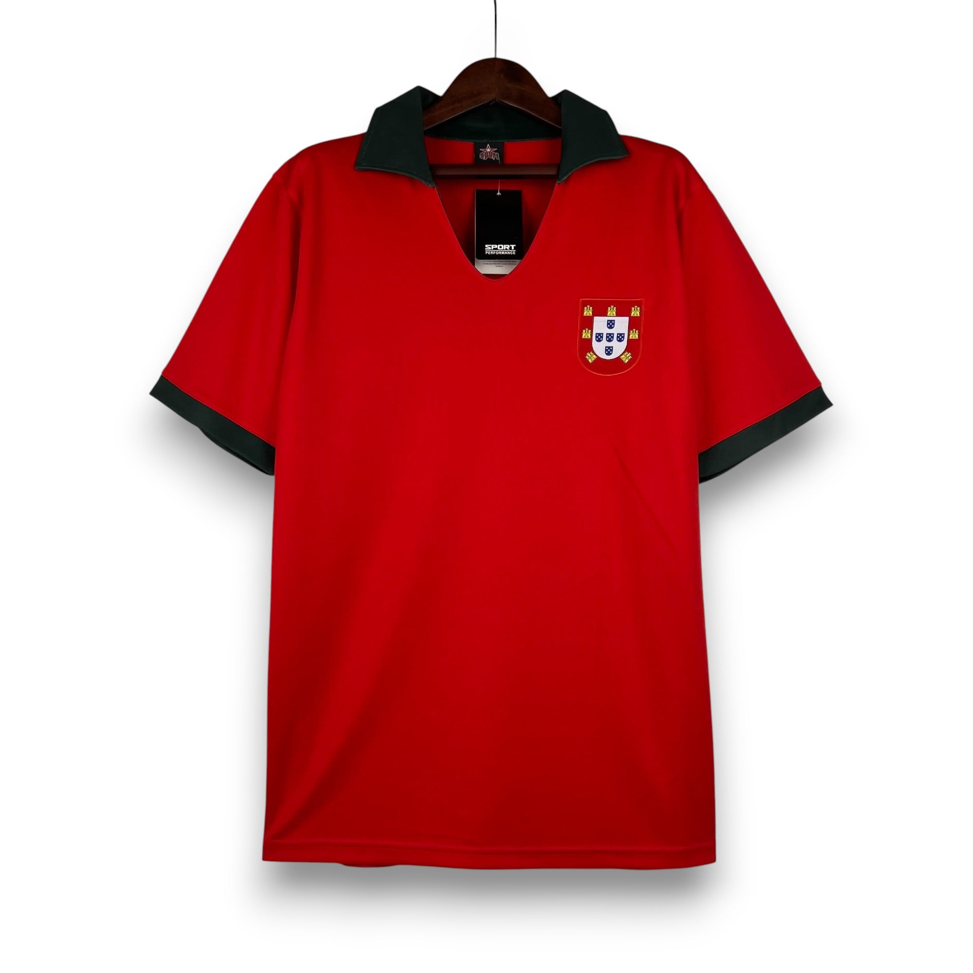 Camisola Portugal Retrô Vermelha 1972