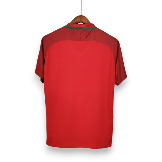 Camisola Portugal Retrô - Versão Final Euro 2016