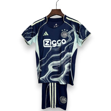 Conjunto Infantil Ajax Away Azul 25/26
