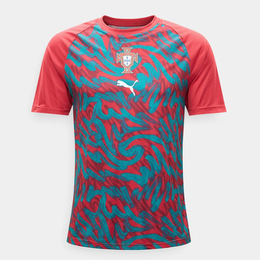 Camisola Portugal Pré Jogo 2026/27 - Vermelha e Verde