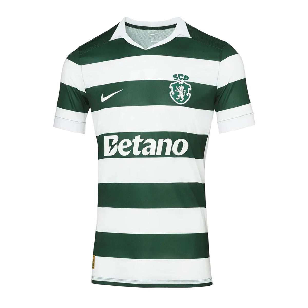 Camisola S C P principal 120 anos verde e branca 2026/27