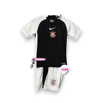 Conjunto Infantil Corinthians Principal Preto 25/26