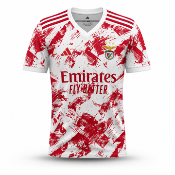 Camisola concept exclusiva vermelha e branca 2026/27 - LANÇAMENTO