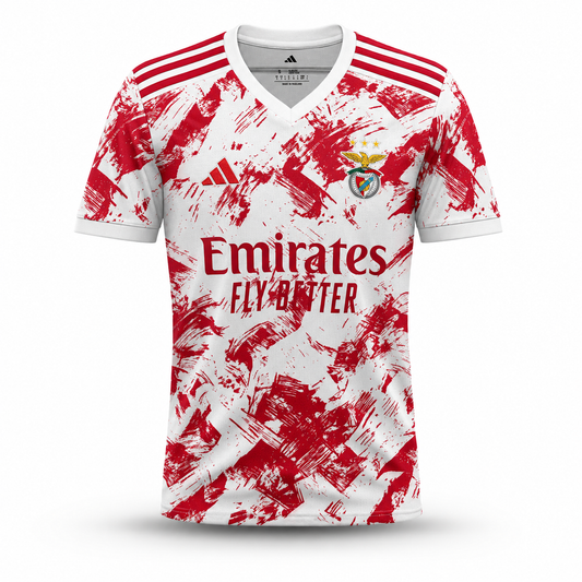 Camisola concept exclusiva vermelha e branca 2026/27 - LANÇAMENTO