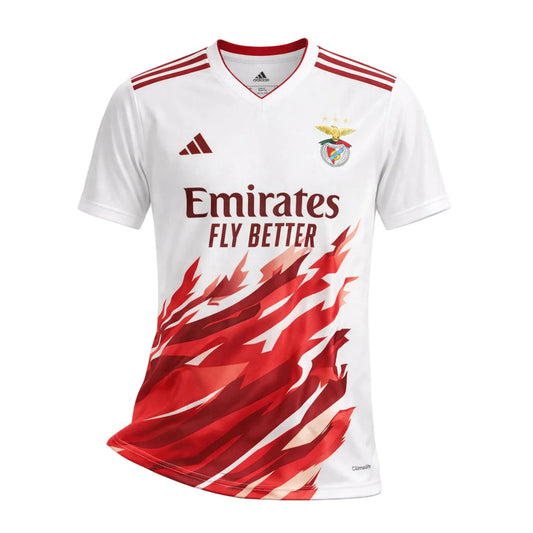 Camisola concept branca e vermelha 2026/27