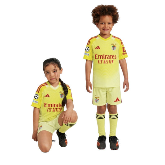 Conjunto Infantil Benfica Guarda Redes Amarelo - 2025/26
