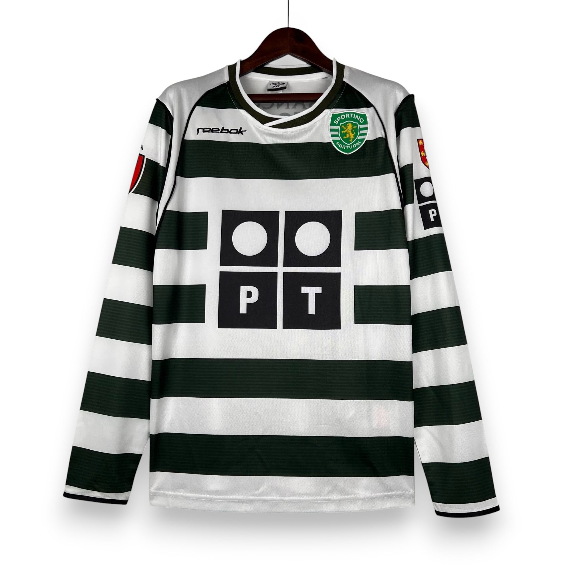 Camisola Retro Manga Comprida Sporting 01/03