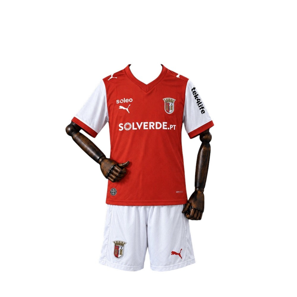 Conjunto Infantil SC Braga Principal 26/27 Vermelha