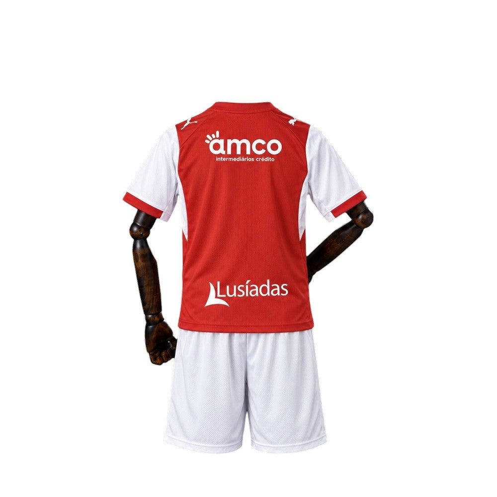 Conjunto Infantil SC Braga Principal 26/27 Vermelha