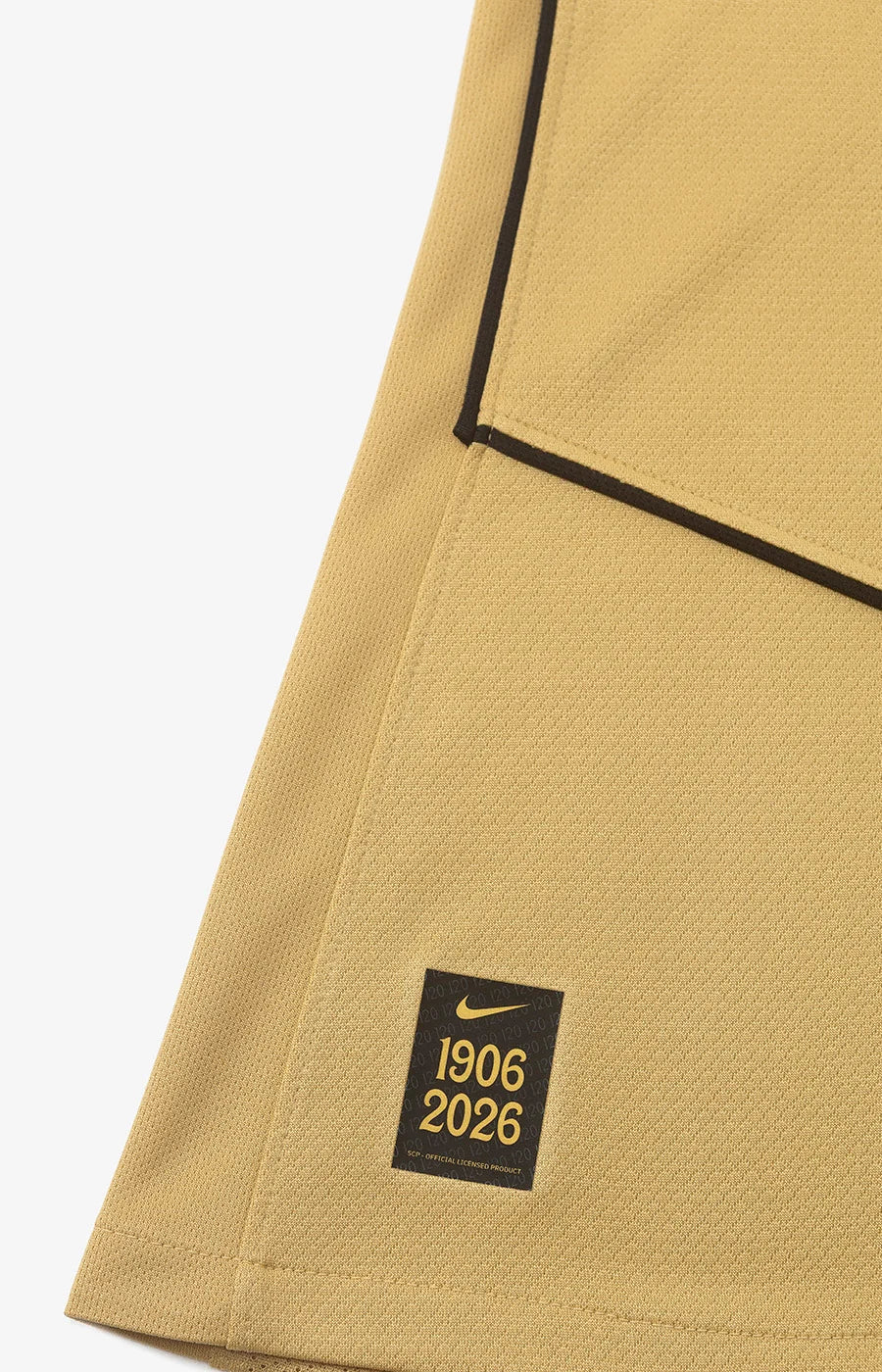 Camisola S C P alternativa TOTAL 90 dourada 2026/27 - [pré venda: 11 a 22 dias úteis]