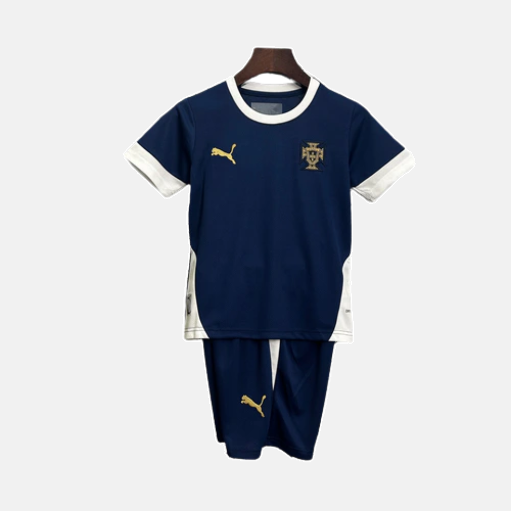 Conjunto Infantil Portugal Azul Treino - 2025/26