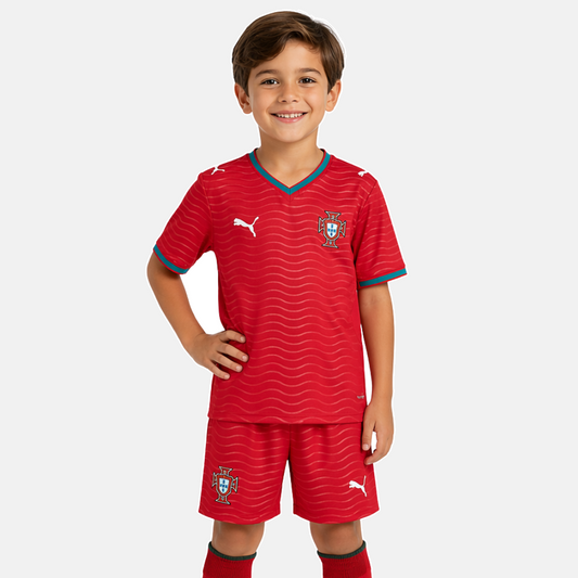 Conjunto Infantil Principal Portugal 2026 - Copa do Mundo