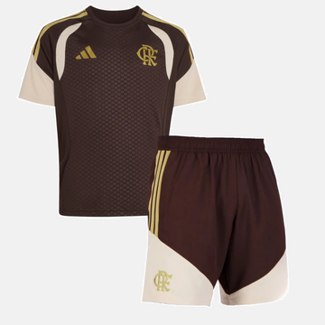 Conjunto Infantil Treino Castanho Flamengo 2026