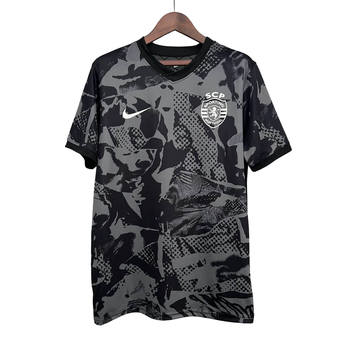 Camisola Sporting Treino Preta 25/26