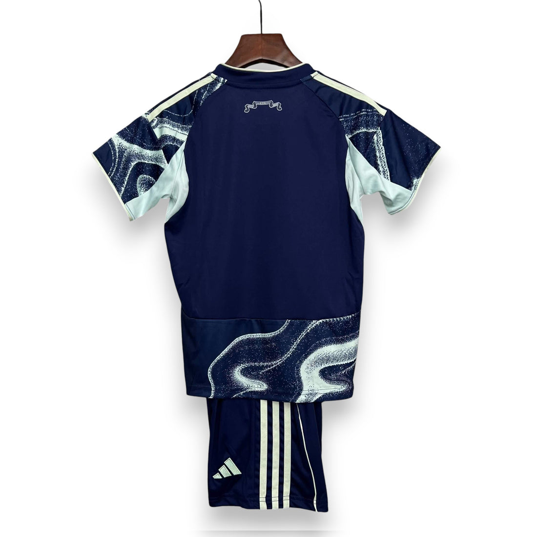 Conjunto Infantil Ajax Away Azul 25/26