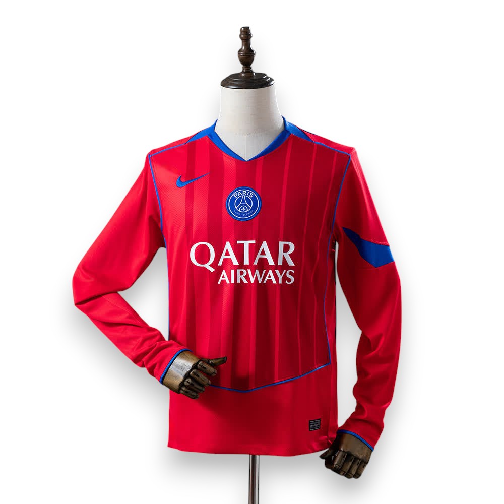 Camisola PSG Vermelha Manga Comprida 3ºEquip. 25/26